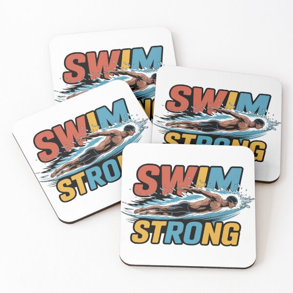 Item preview, Swim Strong – Motivational Swimming Design designed and sold by seelya83.