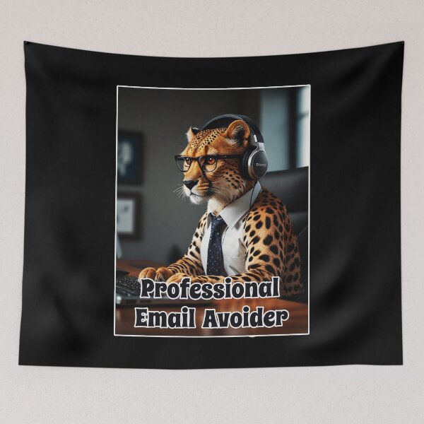 Item preview, Office Cheetah Funny Corporate Design - Professional Email Avoider designed and sold by Ridiculam Toga.