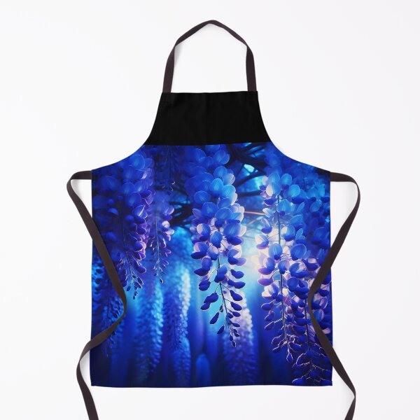 Item preview, Blue Wisterias garden Evening Photo designed and sold by EmeraldeaArt.