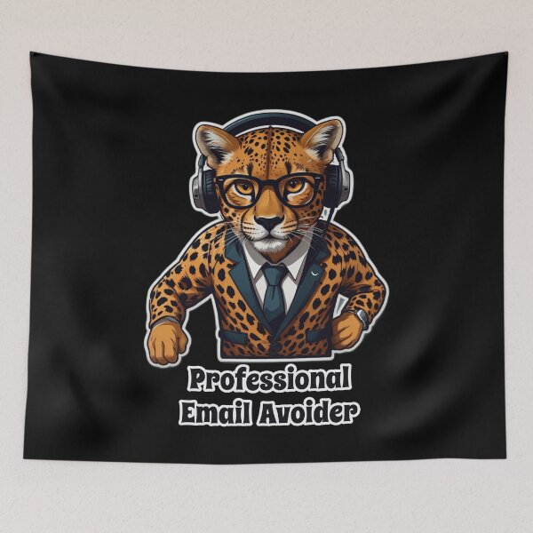 Item preview, Office Cheetah Funny Corporate Design - Professional Email Avoider designed and sold by Ridiculam Toga.