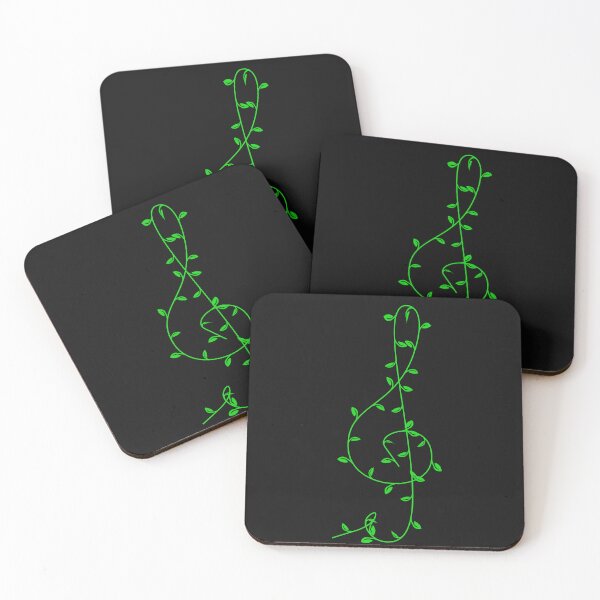 Item preview, Elegant Green Treble Clef 2 designed and sold by ZorianArt.