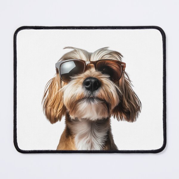 Item preview, Funny cool Petit Basset Griffon Vendéen Dog wearing sunglasses designed and sold by LazyOwlStore.
