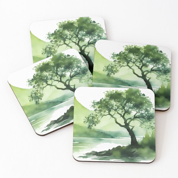 Item preview, Green Lake Tree designed and sold by CalmnessbyChoice.