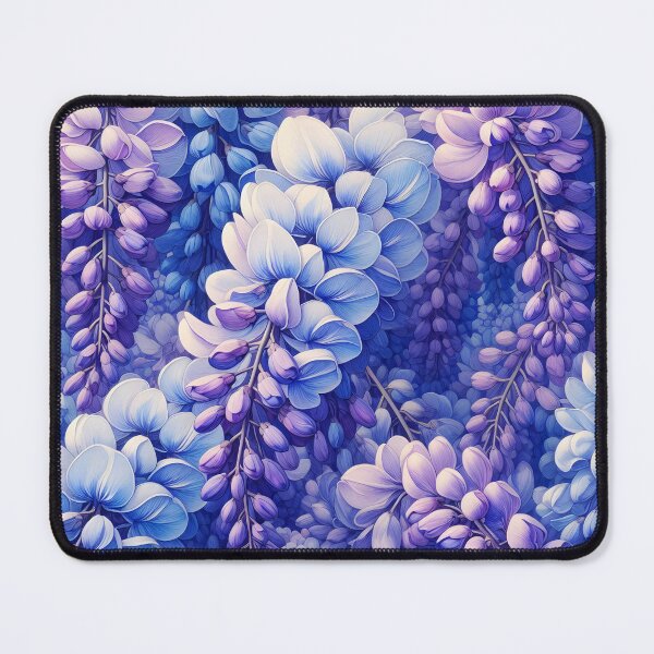 Item preview, Dense Wisteria Flowers Lot Many purple dangling floral mesmerizing petals designed and sold by EmeraldeaArt.