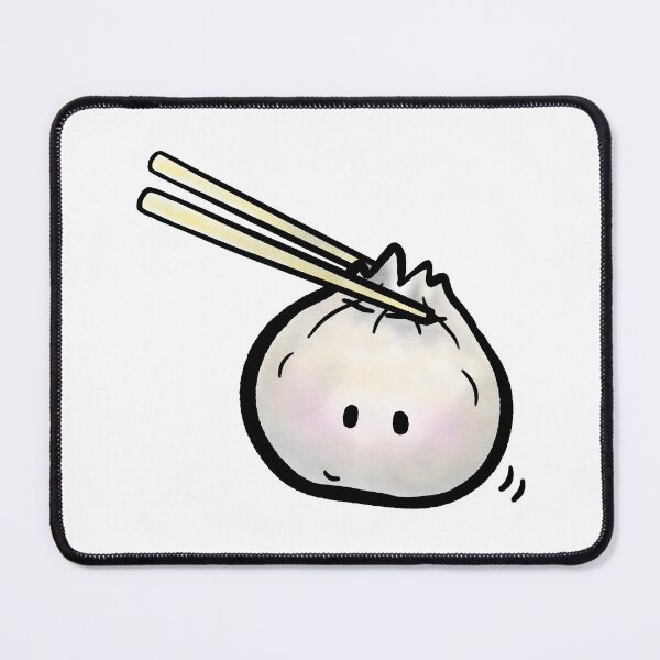 Item preview, Chopsticks holding little cute Xiaolongbao cartoon illustration designed and sold by CuteLemon00.