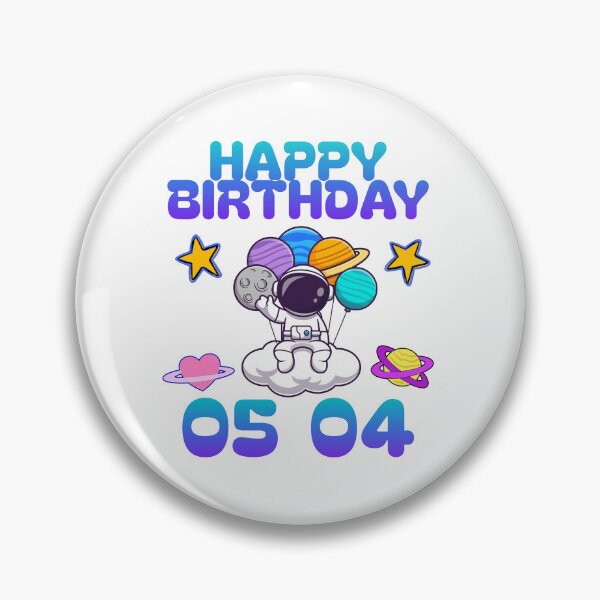 Item preview, Happy Birthday 0504 Astronaut Space Theme designed and sold by Chillspire.