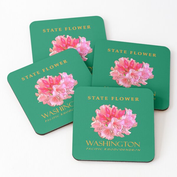 Item preview, Washington Territory Flower The Pacific Rhododendron designed and sold by taiche.