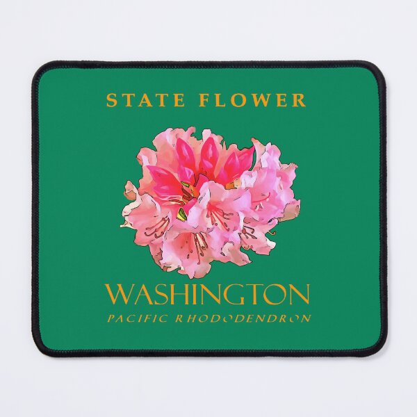 Item preview, Washington Territory Flower The Pacific Rhododendron designed and sold by taiche.