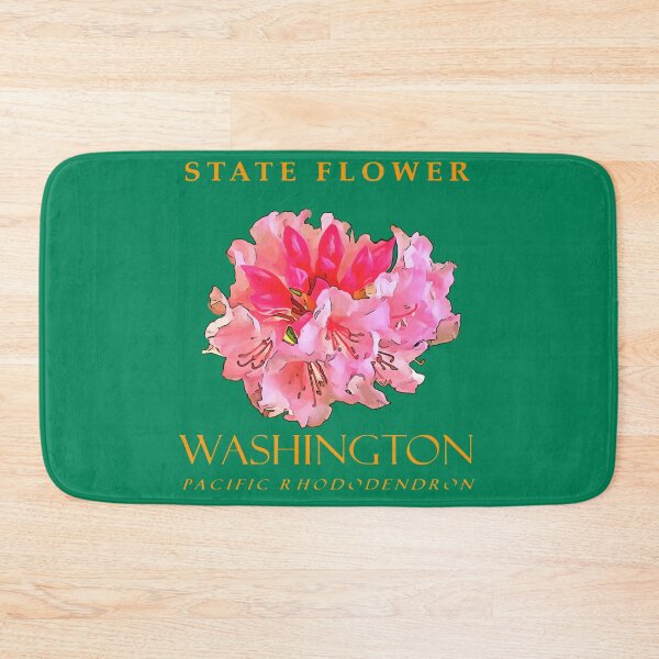 Item preview, Washington Territory Flower The Pacific Rhododendron designed and sold by taiche.