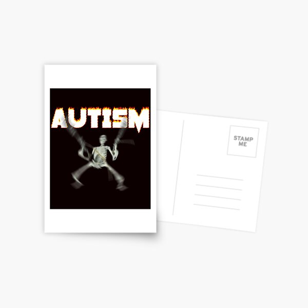 Item preview, Autism Skeleton Meme designed and sold by purppcup.