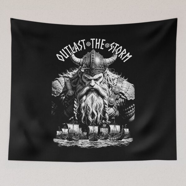 Item preview, Viking Warrior Outlast The Storm Norse Mythology Valhalla designed and sold by GrandeDuc.