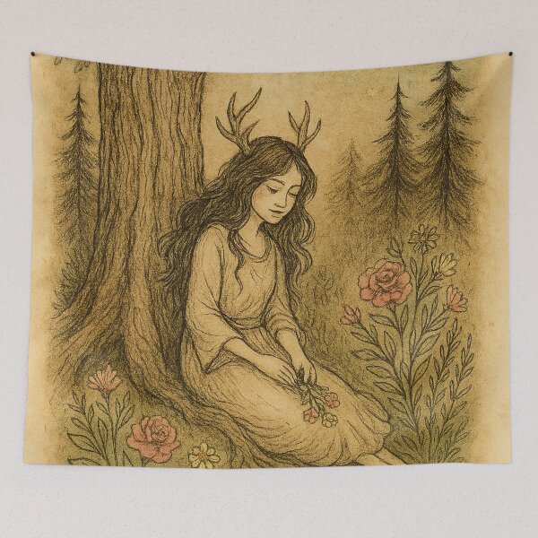 Item preview, She Carries Light Through Dusk designed and sold by SALTYMTNHIVE.
