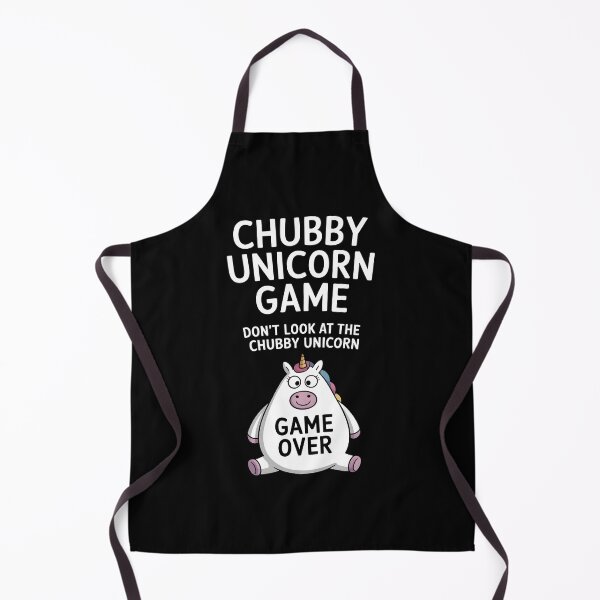 Item preview, Funny Chubby Unicorn Game designed and sold by HeadTurningArt.