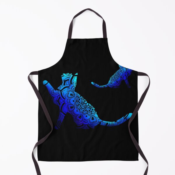 Item preview, Blue and Black Mandala Cats  designed and sold by danitacreate.