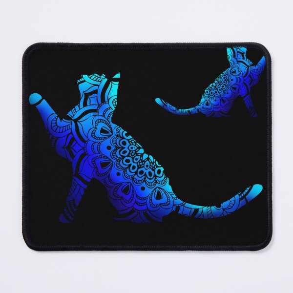Item preview, Blue and Black Mandala Cats designed and sold by danitacreate.