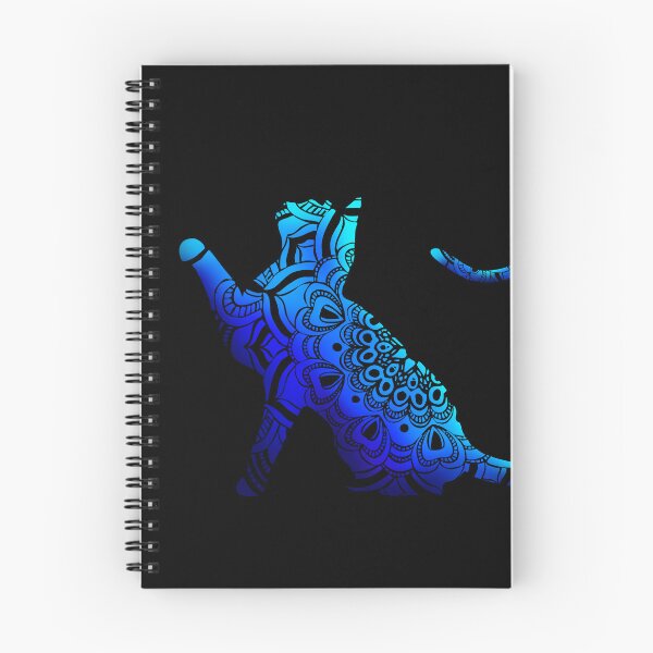 Item preview, Blue and Black Mandala Cats  designed and sold by danitacreate.