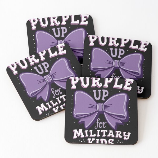 Item preview, Purple Up for Military Kids Bow Design designed and sold by haitrieuic96.