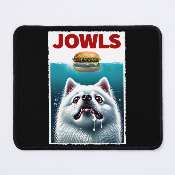 Item preview, Funny Japanese Spitz and Hamburger Parody Jowls Dog Lover designed and sold by Kimberley King Art  King Art.