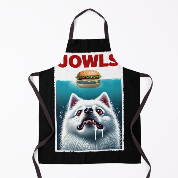 Item preview, Funny Japanese Spitz and Hamburger Parody Jowls Dog Lover designed and sold by Kimberley King Art  King Art.