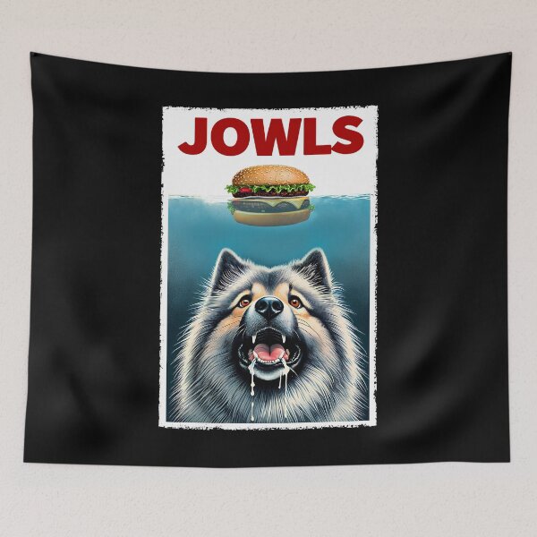 Item preview, Funny Keeshond and Hamburger Parody Jowls Dog Lover designed and sold by Kimberley King Art  King Art.