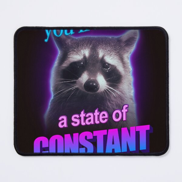 Item preview, What State Do You Live In A State Of Constant Anxiety Raccoon Word Art designed and sold by RUMI-ART-PLANET.
