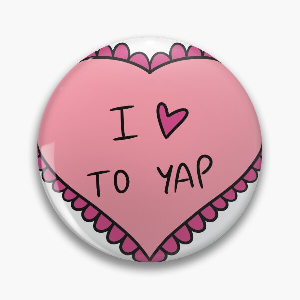 Item preview, I Love to Yap - Cute Heart Aesthetic Design designed and sold by unique0703.