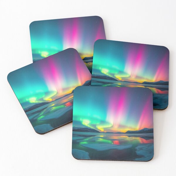 Item preview, Northern Lights over a Lake designed and sold by PeggyMacStudio.