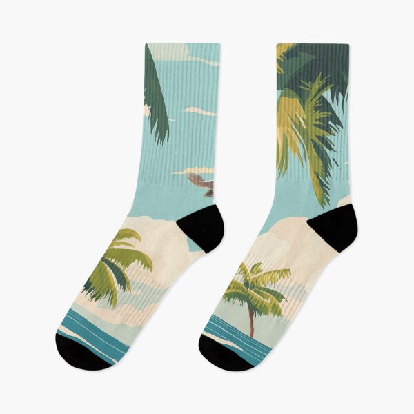 Item preview,  Tropical Road Trip - Scenic Beach Drive with Palm Trees designed and sold by Moss and Moon Studio.