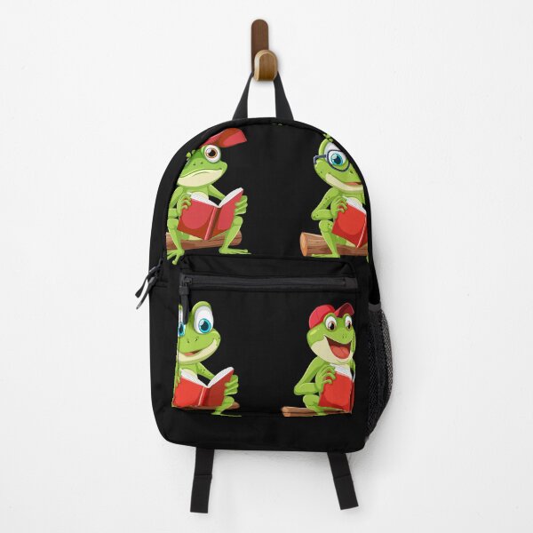 Item preview, Four Frogs Reading – Funny Book Lover Design designed and sold by Favbookshelf by Manik.