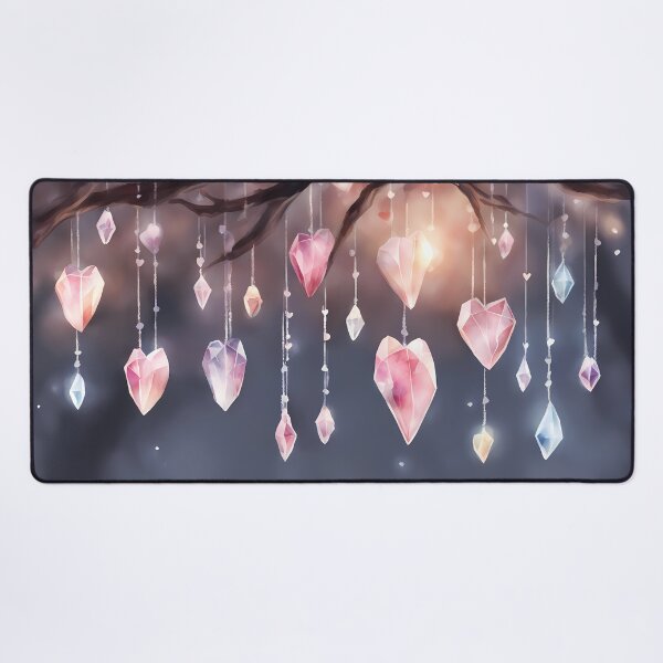 Item preview, Glowing Crystal Hearts designed and sold by CalmnessbyChoice.