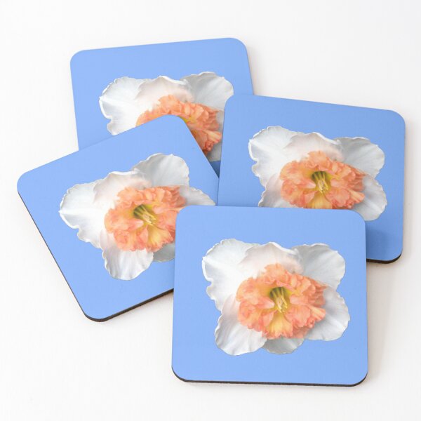 Item preview, Ruffled White and Orange Daffodil Die Cut designed and sold by JoyousArt4u.