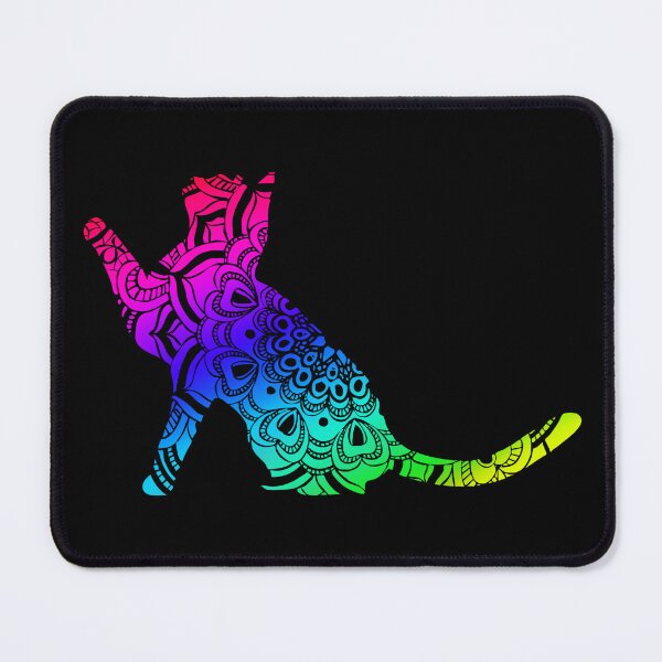 Item preview, Rainbow Mandala Cat designed and sold by danitacreate.