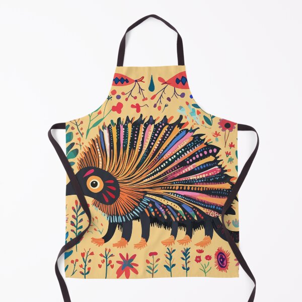 Item preview, Whimsical Folk-Art Echidna Illustration designed and sold by Moss and Moon Studio.