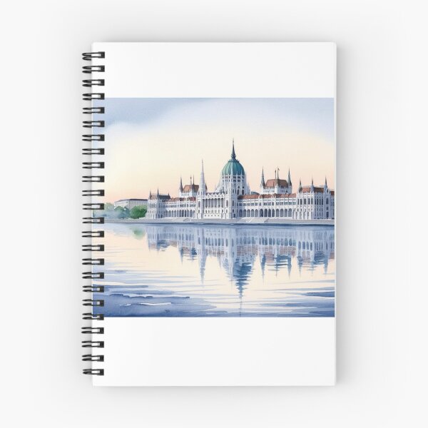 Item preview, Budapest en Acuarela – Reflejo del Parlamento junto al Danubio designed and sold by StormArte.