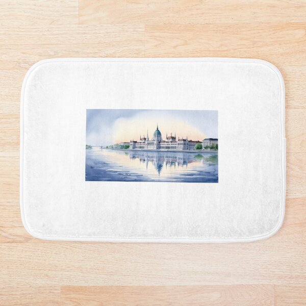Item preview, Budapest in Watercolor – Reflection of the Parliament on the Danube designed and sold by StormArte.