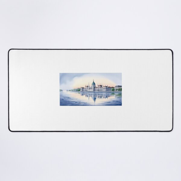 Item preview, Budapest in Watercolor – Reflection of the Parliament on the Danube designed and sold by StormArte.