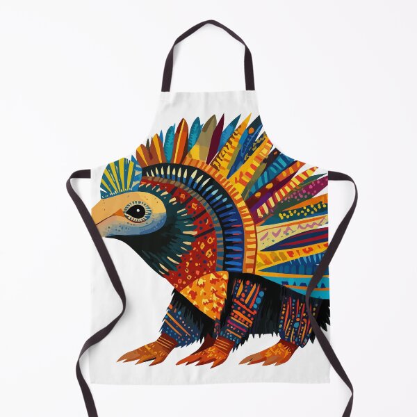 Item preview, Whimsical Folk-Art Echidna Illustration designed and sold by Moss and Moon Studio.