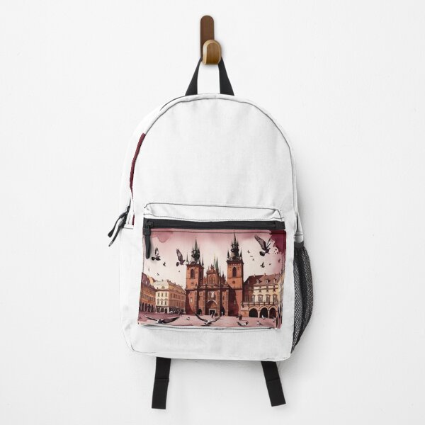 Item preview, Krakow Square – Medieval Charm in Watercolor designed and sold by StormArte.