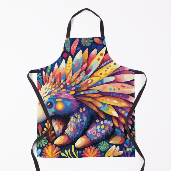 Item preview, Whimsical Folk-Art Echidna Illustration designed and sold by Moss and Moon Studio.