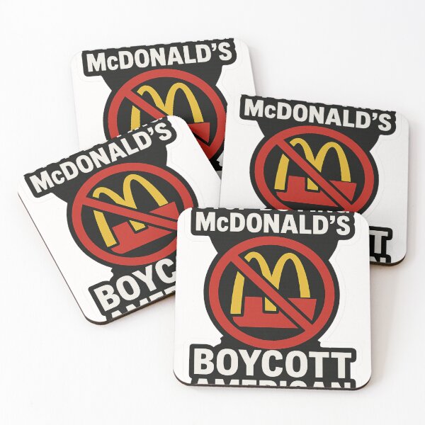 Item preview, “Stop Buying McDonald’s – Boycott American” – Global Pushback Against U.S. Economic Policies designed and sold by Aryabek.