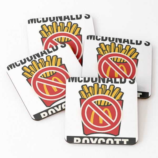 Item preview, “Stop Buying McDonald’s – Boycott American” with French Fries Symbol – Protest Against U.S. Trade Tariffs designed and sold by Aryabek.