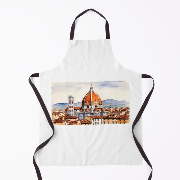 Item preview, Florence in Watercolor – Brunelleschi's Dome among Tuscan Roofs designed and sold by StormArte.