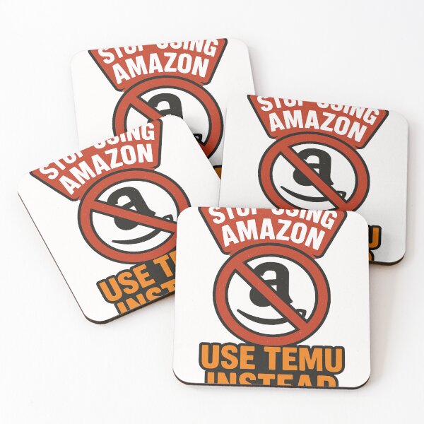 Item preview, “Stop Using Amazon – Use Temu Instead” – Response to U.S. Trade Domination designed and sold by Aryabek.