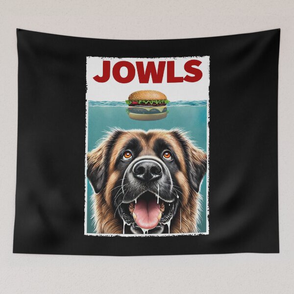 Item preview, Funny Leonberger and Hamburger Parody Jowls Dog Lover designed and sold by Kimberley King Art  King Art.