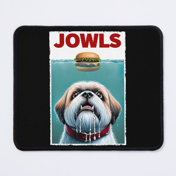 Item preview, Funny Lhasa Apso and Hamburger Parody Jowls Dog Lover designed and sold by Kimberley King Art King Art.