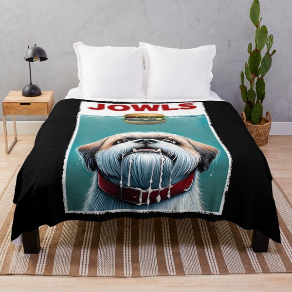 Item preview, Funny Lhasa Apso and Hamburger Parody Jowls Dog Lover designed and sold by Kimberley King Art King Art.