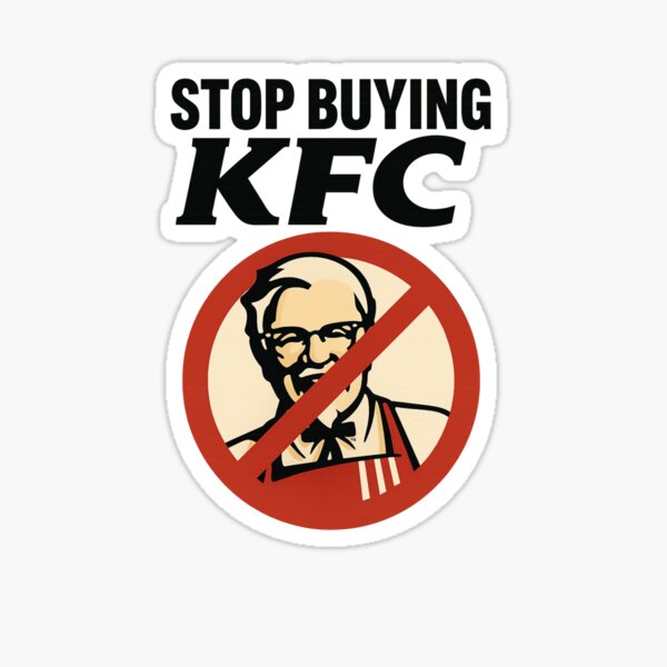 Item preview, “Stop Buying KFC” – Fast Food Protest in Response to Trump-Era Tariffs designed and sold by Aryabek.