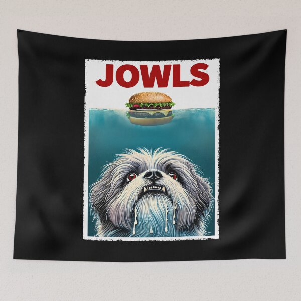 Item preview, Funny Lowchen and Hamburger Parody Jowls Dog Lover designed and sold by Kimberley King Art  King Art.