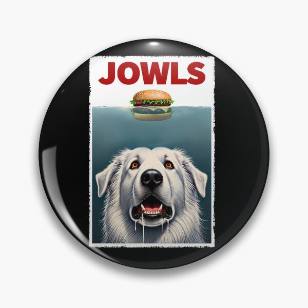 Item preview, Funny Maremma Sheepdog and Hamburger Parody Jowls Dog Lover designed and sold by Kimberley King Art  King Art.