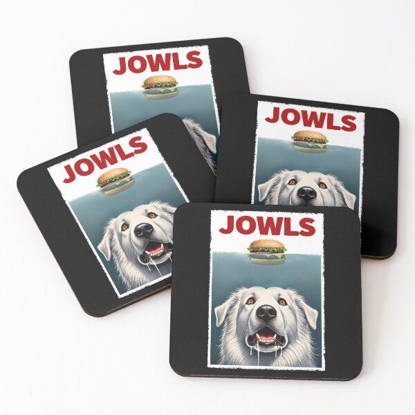 Item preview, Funny Maremma Sheepdog and Hamburger Parody Jowls Dog Lover designed and sold by Kimberley King Art  King Art.